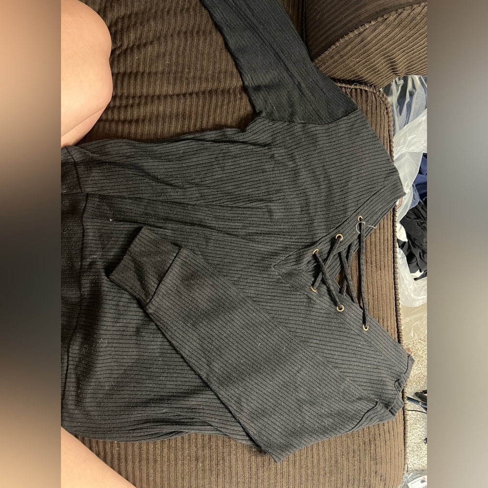Large long sleeve black shirt
